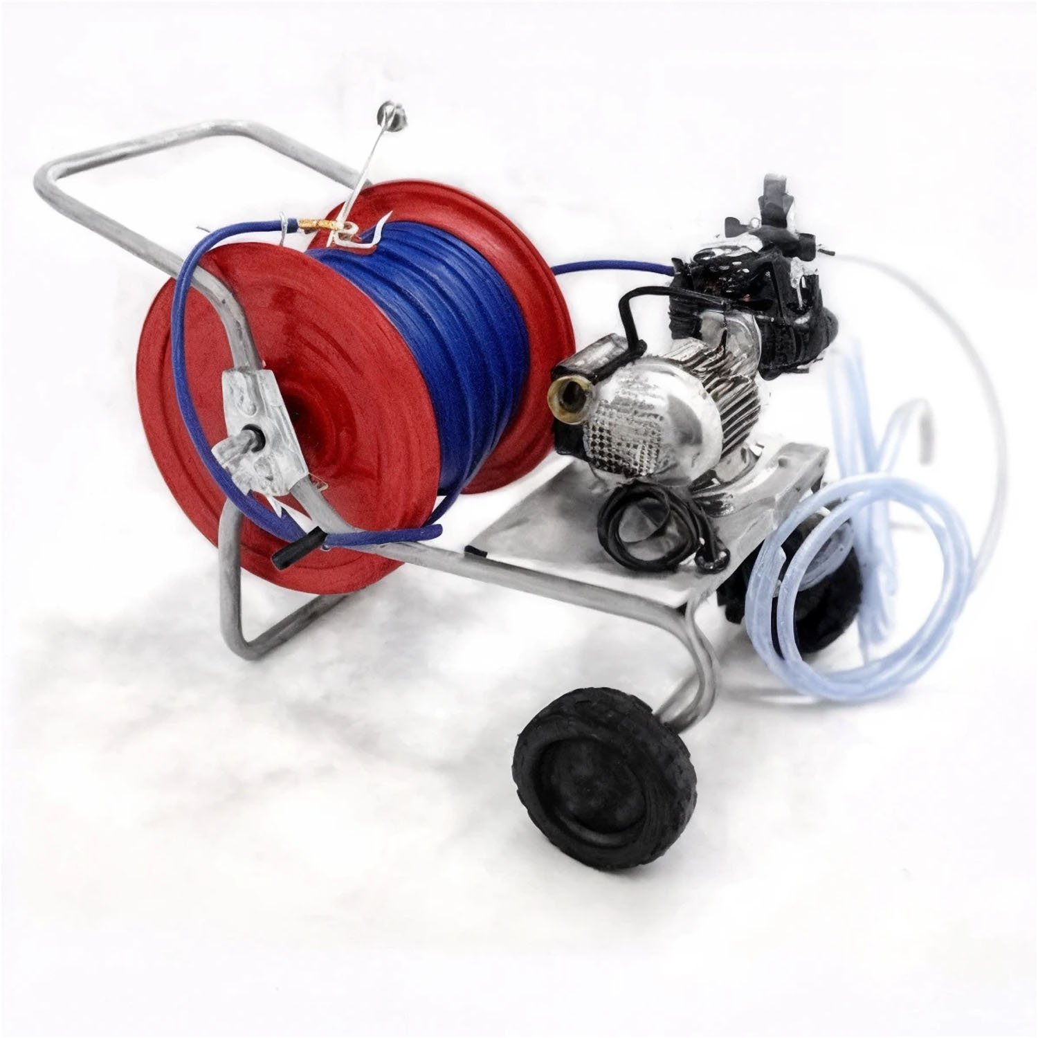 Groupe motopompe de pulvérisation électrique Comet MC 20/20 moteur électrique et chariot