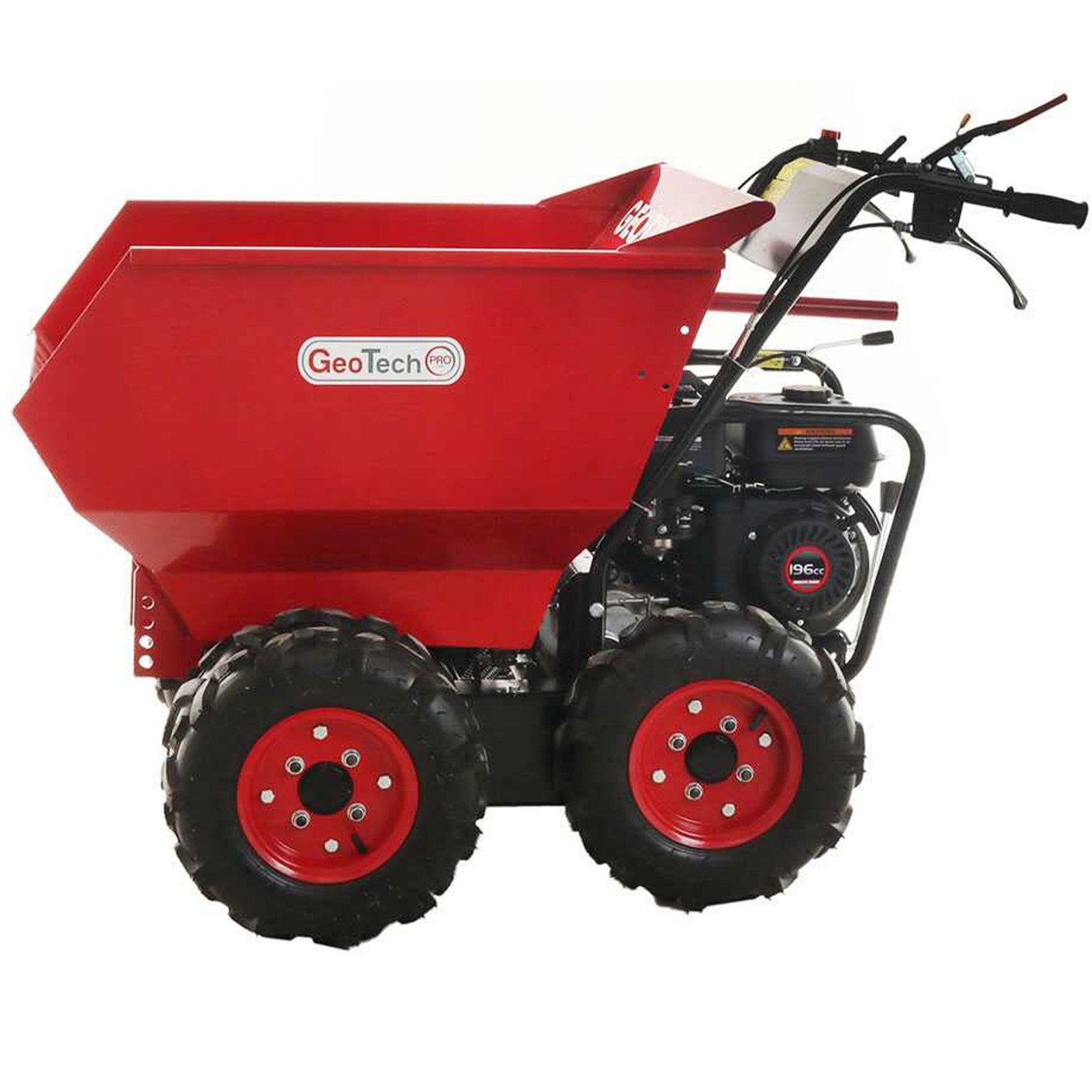 Brouette à moteur GeoTechPro GeoTrak-500-benne-dumper-500-kg-6-roues-motrices