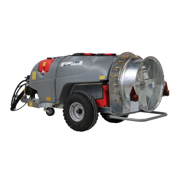 Gray-t-car-1000/80 - Capacité 1000L - Atomiseur-trainé-avec-raccord-pour-tracteur-pour-pulvérisation- Pompe AR 1064