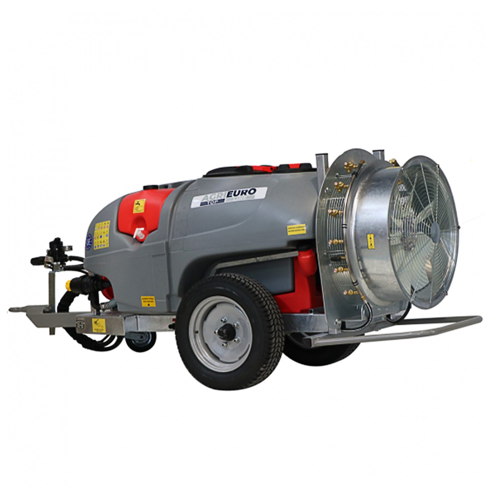 Gray-t-car-800/70 - Atomiseur-trainé-avec-raccord-pour-tracteur-pour-pulvérisation-capacité-800L - Pompe AR 1064