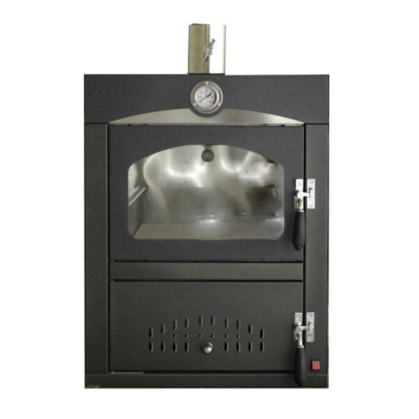 Minimus-50-mini-INC-four-bois-en-acier-Inox-encastrable-2-étages