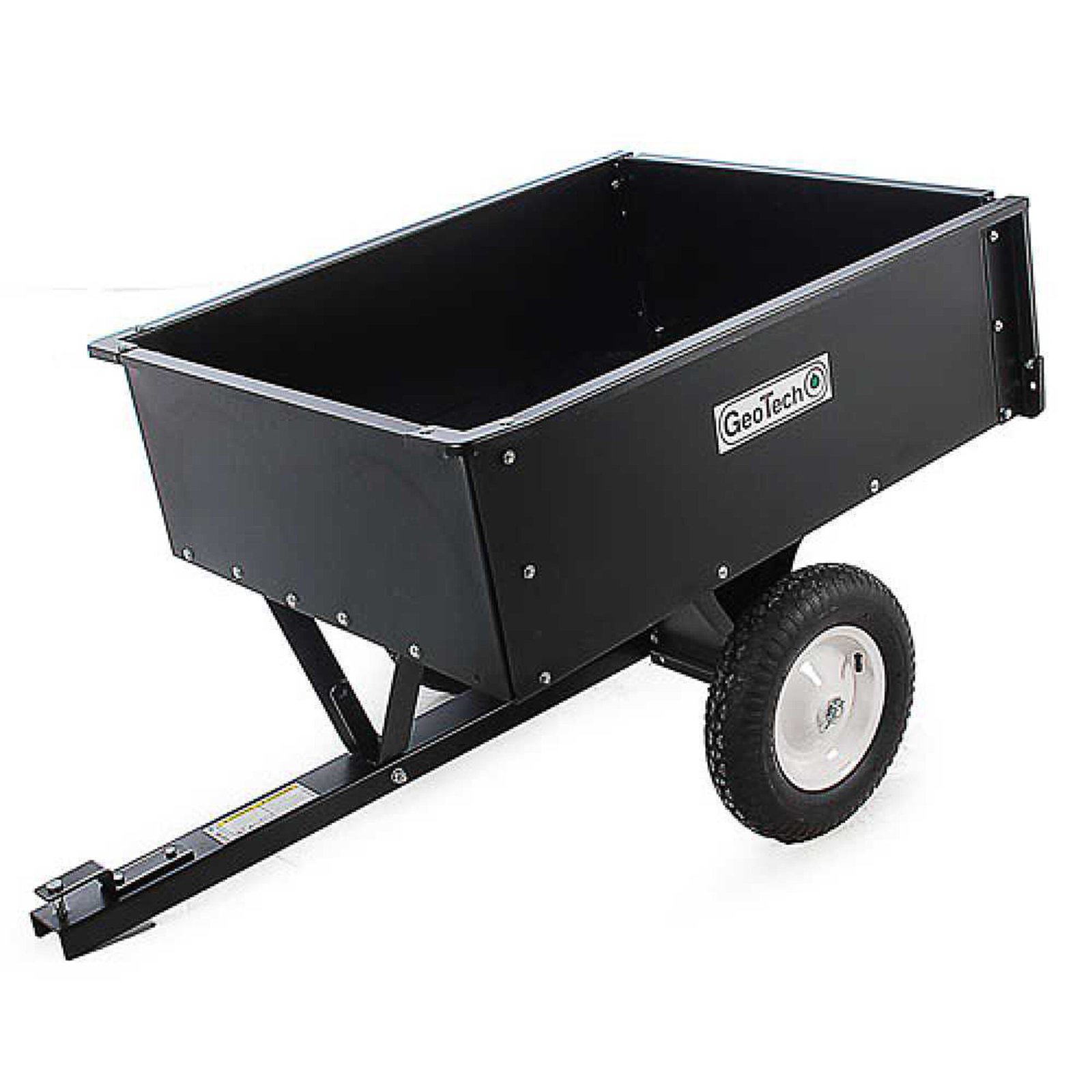 Remorque basculante pour tondeuse autoportée en métal GeoTech TC3080D benne cm 97x76 (h 33 cm)